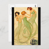 Postcard-Classic/Vintag-Raphael Kirchner 6 Postkarte (Vorne/Hinten)