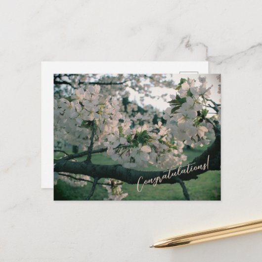 PostCard Congratulations! Feiertagspostkarte (Vorderseite/Rückseite Beispiel)