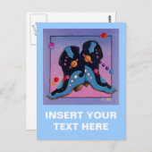 Postcard - Cowboy Boots in der Nacht Postkarte (Vorne/Hinten)