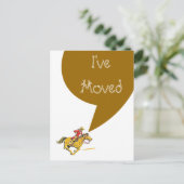 Postcard Cowboy Verschieben Ich habe den neuen Add Ankündigungspostkarte (Stehend Vorderseite)