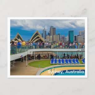 Postcard Cruise Ship in Sydney, Australien Postkarte