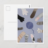 Postcard - Cute Paws Postkarte (Vorne/Hinten)