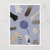 Postcard - Cute Paws Postkarte (Vorderseite)