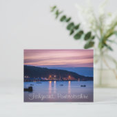 Postcard, Dämmerung Fishguard Pembrokeshire Wales Postkarte (Stehend Vorderseite)