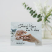 Postcard danke für die Teilnahme an der Einladung Postkarte (Stehend Vorderseite)