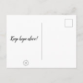 Postcard - Denken: Behalt Hoffnung lebendig! Postkarte (Rückseite)