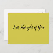 Postcard - Denken: und... dieses große Lächeln! Postkarte (Vorne/Hinten)