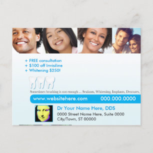 Postcard-Dental Wird Sometimes brushing is not eno Postkarte