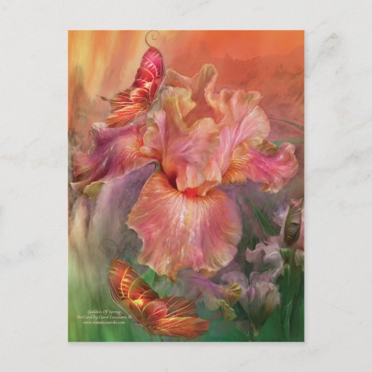 Postcard der Göttin des Frühlings Postkarte (Vorderseite)