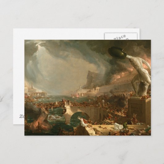 Postcard Der Kurs des Empire Destruction Cole T. Postkarte (Vorne/Hinten)