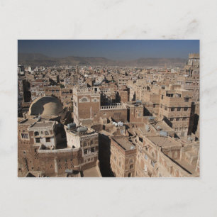 Postcard der Stadt Sanaa, Jemen Postkarte
