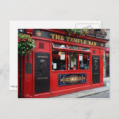 Postcard des Red Temple Bar pub in Dublin Postkarte (Vorne/Hinten)