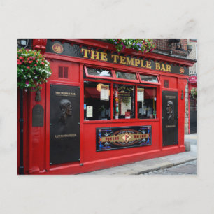 Postcard des Red Temple Bar pub in Dublin Postkarte