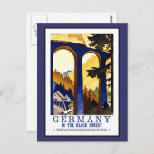 Postcard Deutschland Vintage Grüße Postkarte (Vorne/Hinten)