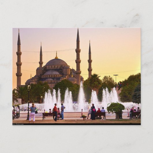 Postcard Die Blaue Moschee, Türkei, Istanbul Postkarte (Vorderseite)