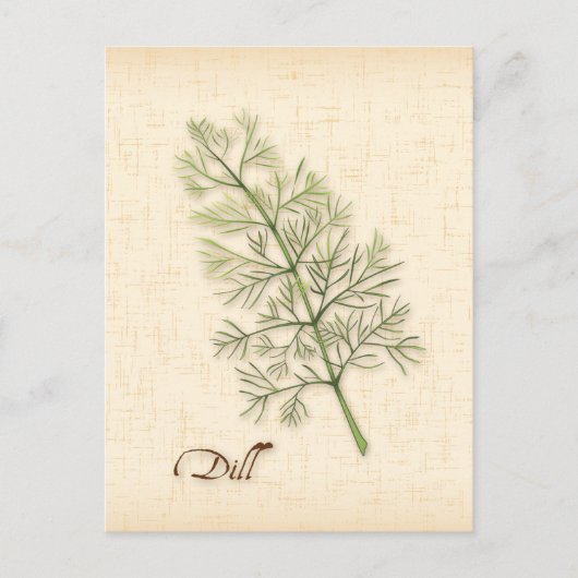 Postcard "Dill Herb" anpassen Postkarte (Vorderseite)