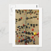 Postcard DNA Modell Postkarte (Vorne/Hinten)