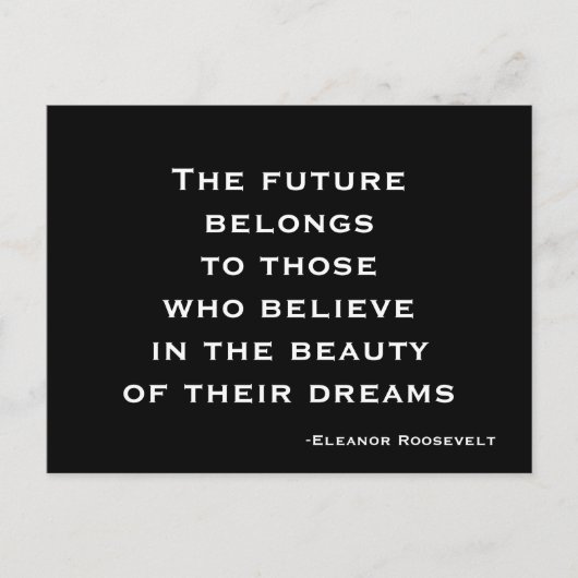 Postcard Dream, Glaube, Motivierend Postkarte (Vorderseite)