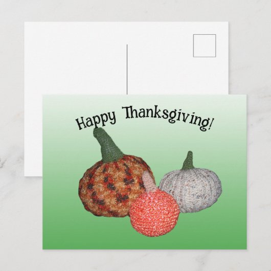 Postcard - Drei Pumpkins Postkarte (Vorne/Hinten)