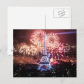 Postcard Eiffel Tower, Paris Frankreich Postkarte (Vorne/Hinten)