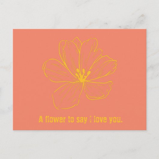 Postcard - Ein Gedanke, zu sagen, ich Liebe Sie. Postkarte (Vorderseite)