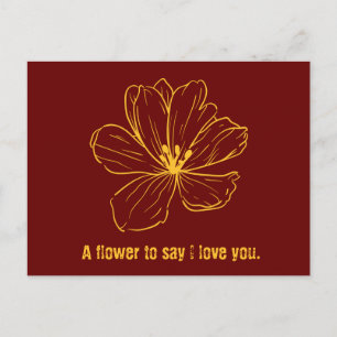 Postcard - Ein Gedanke, zu sagen, ich Liebe Sie. Postkarte