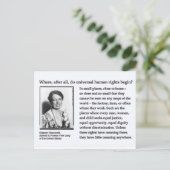 Postcard-Eleanor Roosevelt Human Rights Postkarte (Stehend Vorderseite)