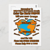 POSTCARD...Farbe der Welt Orange...RSD/CRPS Postkarte (Vorne/Hinten)