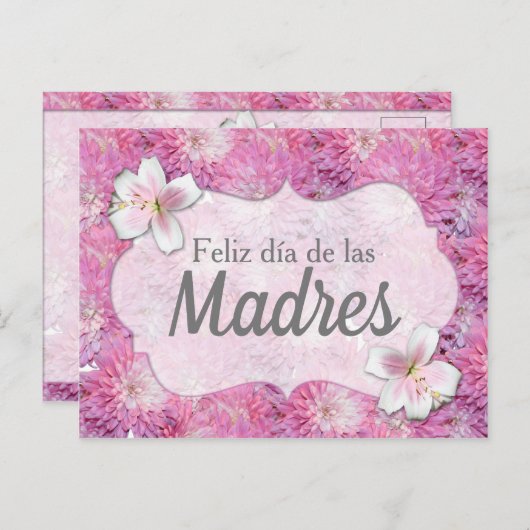 Postcard - Feliz Día de las Madres Postkarte (Vorne/Hinten)