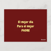 Postcard feliz día del padre postkarte (Rückseite)