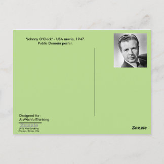 Postcard - Filmplakat "Johnny O'Clock", 1947 Postkarte