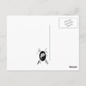 Postcard - Fishing Cartoon - Abrupt End Postkarte (Rückseite)