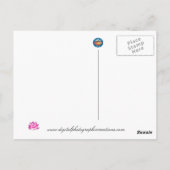 Postcard Floral Orange Begonias Postkarte (Rückseite)