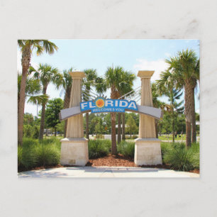 Postcard, Florida heißt Sie willkommen Postkarte