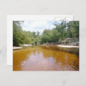 Postcard - Fluss Sandbar Postkarte (Vorne/Hinten)