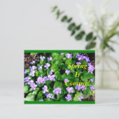 Postcard for Spring Postkarte (Stehend Vorderseite)