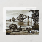 Postcard, Forth Bridge, Schottland Postkarte (Vorne/Hinten)