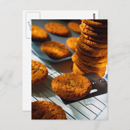 POSTCARD FRISCH BAKED COOKIES POSTKARTE (Vorne/Hinten)
