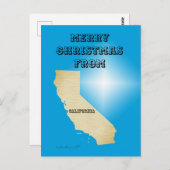 Postcard - Frohe Weihnachten aus Kalifornien Postkarte (Vorne/Hinten)