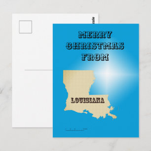 Postcard - Frohe Weihnachten aus Louisiana Postkarte