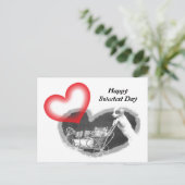 Postcard Furry Happy Sweetest Day Hearts Pet PC Postkarte (Stehend Vorderseite)