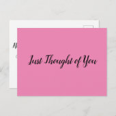 Postcard - Gedanken: Glückliche Geburtstagsfrau Sp Postkarte (Vorne/Hinten)