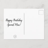 Postcard - Gedanken: Glücklicher Geburtstag Specia Postkarte (Rückseite)