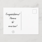 Postcard - Gedanken: Herzlichen Glückwunsch! Postkarte (Rückseite)