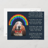 Postcard Gedicht Gott segne die Hunde Postkarte (Vorne/Hinten)