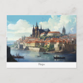 Postcard gemalt Tschechische Republik Postkarte (Vorderseite)