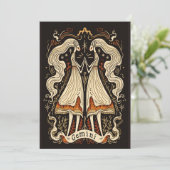 Postcard - Gemini Celestial Zodiac Art Feiertagskarte (Stehend Vorderseite)