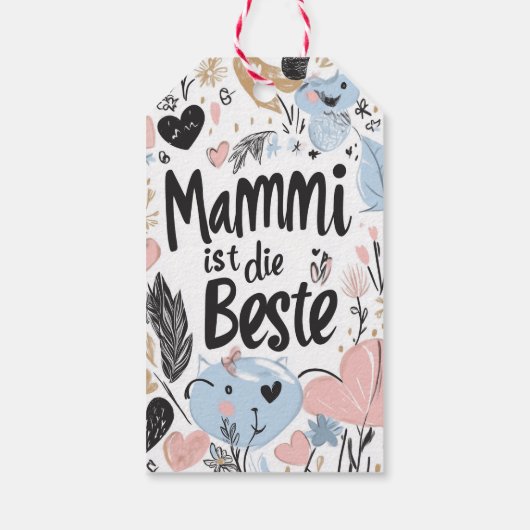 Postcard Geschenkanhänger (Rückseite)