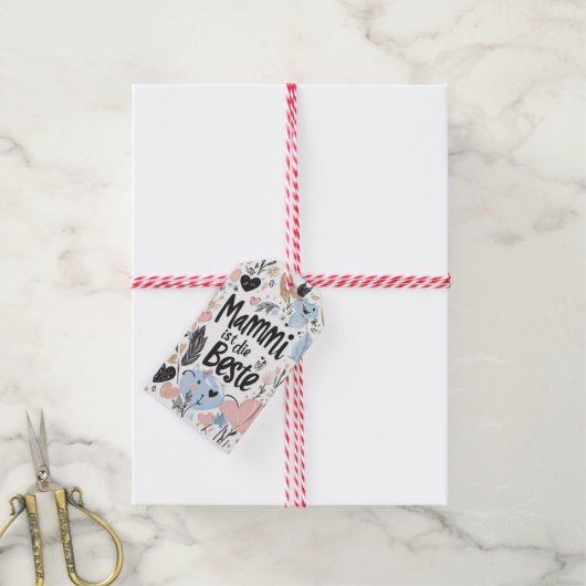 Postcard Geschenkanhänger (Mit Garn)