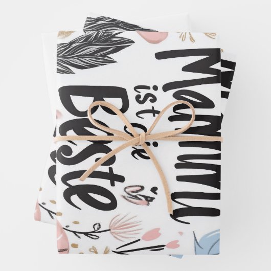 Postcard Geschenkpapier Set (Beispiel)